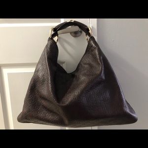 Vintage Gucci Horsebit Chain Hobo Guccisima